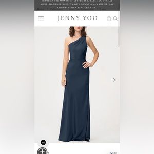 Jenny Yoo Blue bridesmaid dress